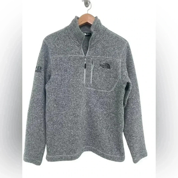 The North Face Gray 1/4 Zip Pullover Size Small - Picture 1 of 9